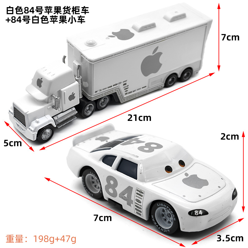 Camión de contenedores de aleación “Uncle Mai” – juguete de carreras metálico para niños
