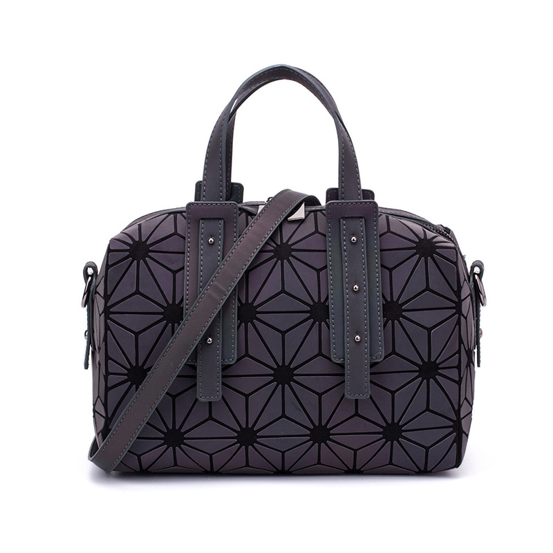 2023 nuevo bolso de las mujeres europeas y americanas moda bolso de las mujeres luminosas retro nicho rombo solo hombro crossbody almohada bolsa