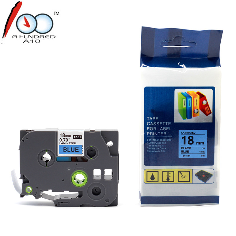 Cinta compatible Brother TZe-641 – Etiquetas de 18 mm, tubo termocontraíble y código de barras