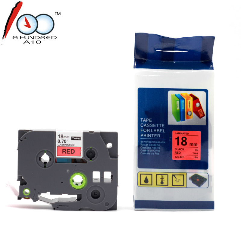 Cinta compatible Brother TZe-641 – Etiquetas de 18 mm, tubo termocontraíble y código de barras