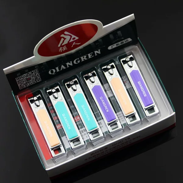 New strong man 6605-1 nail clippers night market stall boxed nail clippers medium flat nail clippers wholesale