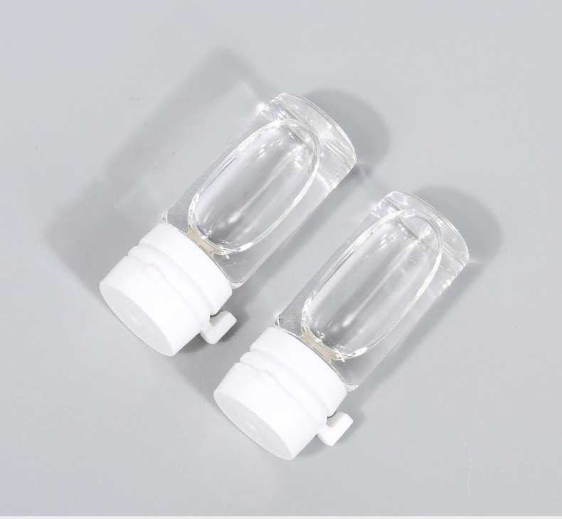 2ml; 편평한 투명한 병; 유리