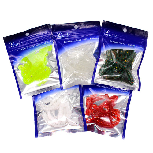 Paddle tail screw T tail fine packaging 5/6/7.5cm Luya soft bait fishing gear fishing supplies manufacturer wholesale