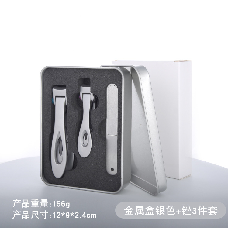 En stock en caja de gran apertura cortaúñas de acero inoxidable cortaúñas de una sola boca grande cortaúñas traje accesorios de negocios
