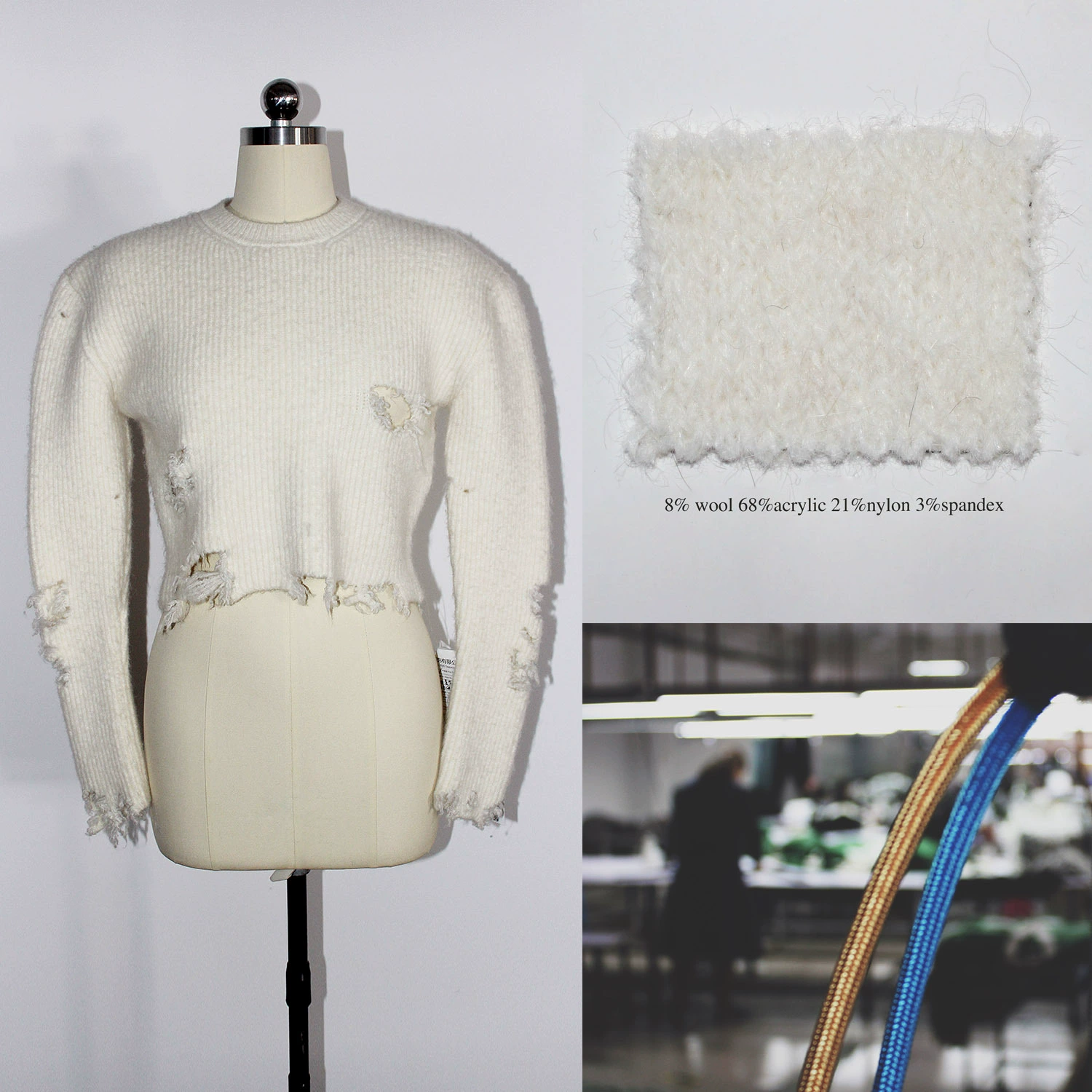 Дизайнерская оригинальная Мужская одежда, свитер с отверстиями, старый модный бренд ручной работы, женский свитер, маленькое серийное издание, издание для комнатной печати