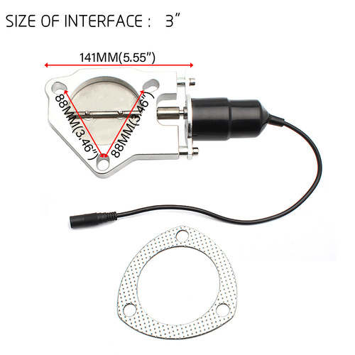 跨境热销 汽车改装排气管电动阀不锈钢电控阀门变声遥控阀门尾喉