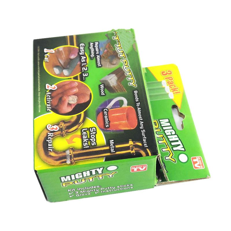 Cross-border foreign trade in stock clay glue Mighty Putty adhesive adhesive gap leak-repairing resin adhesive strip