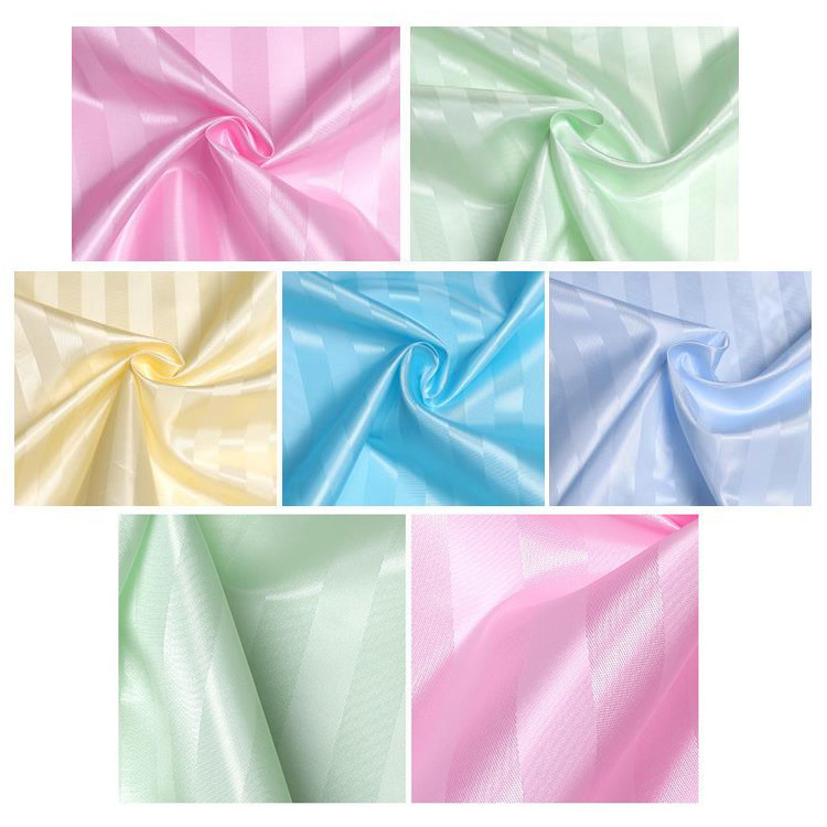 Cortina de Ducha de Poliéster a Rayas Jiaguan, Impermeable, Viene con 12 Anillos, Tienda de Ducha, Suministro de Fábrica, Exportación, Estilo Simple