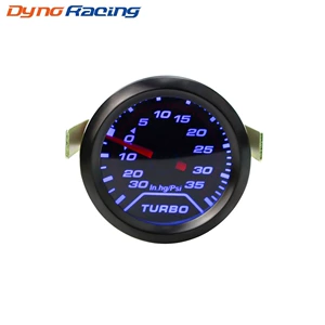 Car modified 52mm turbo meter 2 inch blue black light sunglasses mechanical racing meter PSI