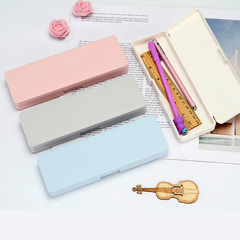 Korean version of creative pencil storage bag for primary school students, frosted stationery pen box, student gift wholesale