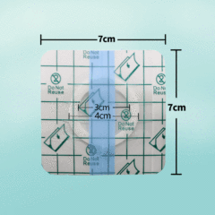 3D Waterproof Mesh Pouch for Sanfu Patch, 7x7cm, Sanjiu Patch Transdermal Patch, Navel Patch Drug Pouch Empty Patch Acupoint Empty Patch