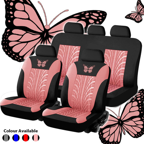Beautiful butterfly printed car seat cover fabric for export to Europe, America, Southeast Asia, Philippines, and general automotive use.