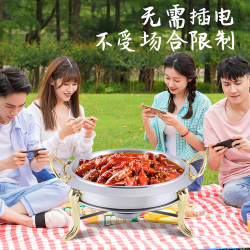 Factory direct supply NOSAN gold and silver crown prince pot alcohol hotpot alcohol stove stainless steel small hotpot dry pot 