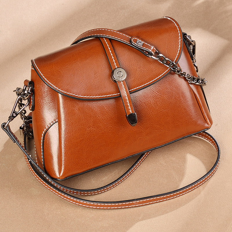 2026 New Export Women's Bag Genuine Leather Crossbody Small Bag European And American Style Shoulder Bag Guangzhou Wholesale - Thumbnail 3