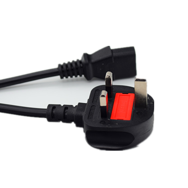 英标插头注塑一体式厂家哪家好1米0.5平 品字尾插头电源线供应