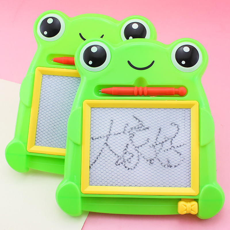 Nueva rana de dibujos animados tablero de escritura magnética juguetes educativos para niños tablero de dibujo de estudiantes de jardín de infantes tablero de graffiti de educación temprana