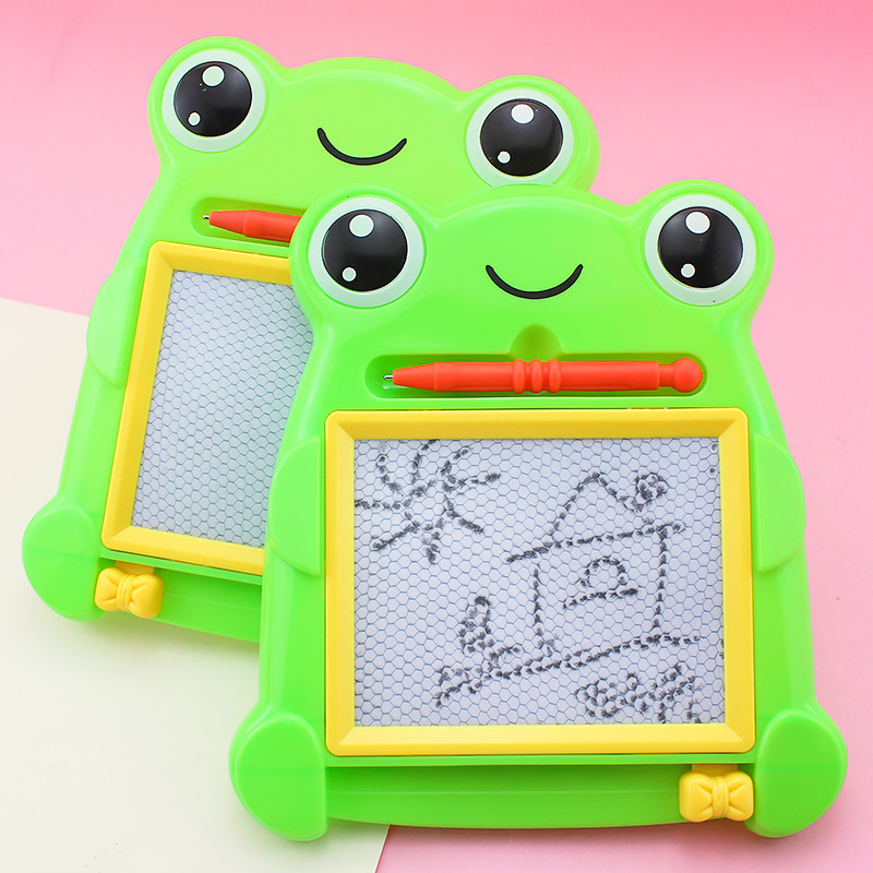 Nueva rana de dibujos animados tablero de escritura magnética juguetes educativos para niños tablero de dibujo de estudiantes de jardín de infantes tablero de graffiti de educación temprana