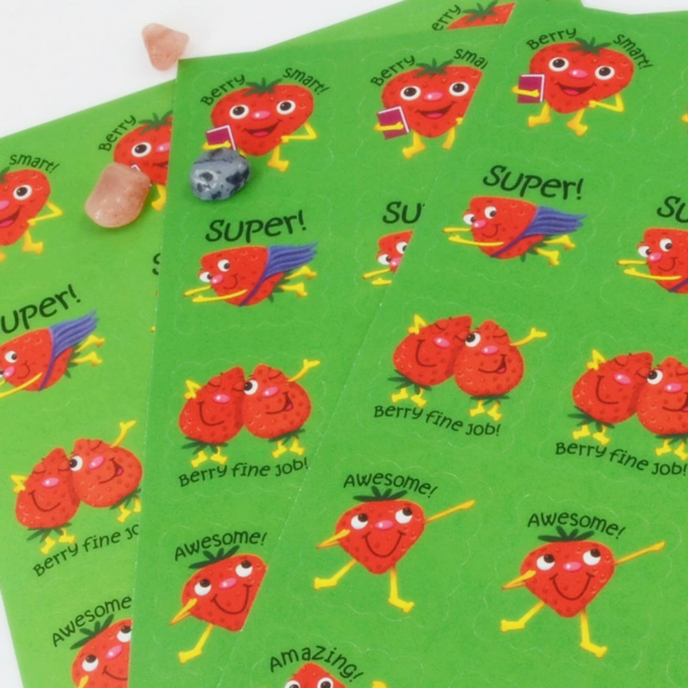 Цветочные фрукты еда трения аромат наклейка мультфильм цвет Клей соскабливание аромат наклейка может способствовать