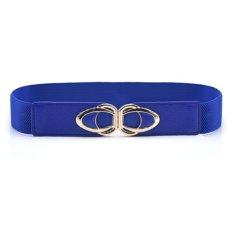 Cinturón ancho Suéter decorativo de las mujeres con falda cinturón de cuero genuino simple todo partido con abrigo cintura elástica sello de la cintura ancha de las mujeres