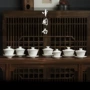 中国泡茶薄胎纯白盖碗