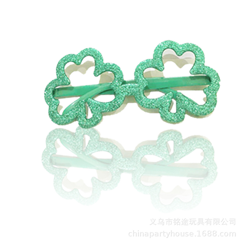 Festival irlandés Día de San Patricio fiesta sombrero verde Festival irlandés calcetines gafas decoraciones traje