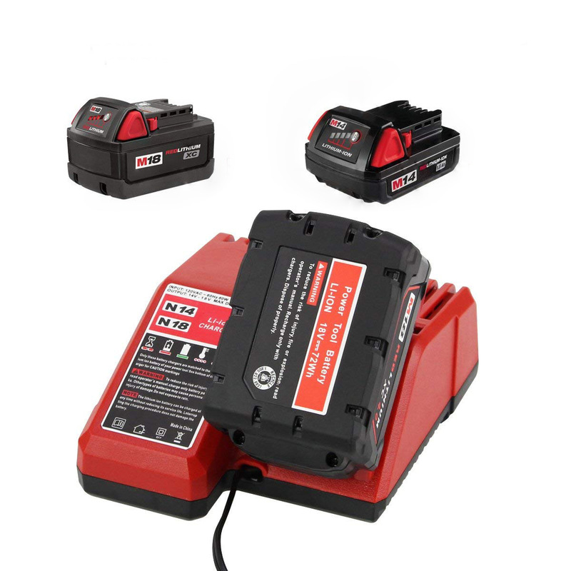 Replaces Milwaukee Milwaukee 18V Battery Charger 14V-18V Lithium Battery M18 Fast Charger