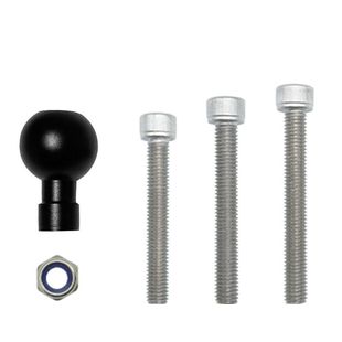 Cross-border motorcycle mobile phone bracket fixed recorder aluminum alloy ball head accessories M8 screw fixed ball head accessories