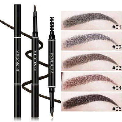 Cross-border sourcing VERONNI 5 color automatic rotate Eyebrow pencil Double head Eyebrow pencil Not blooming triangle Eyebrow pencil