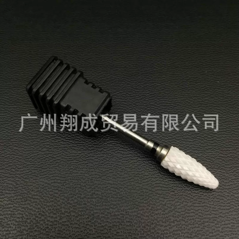Ceramic Nail Drill Bit Rockets, Cone Head for Electric Manicure, Durable Ceramic, Random Base Color