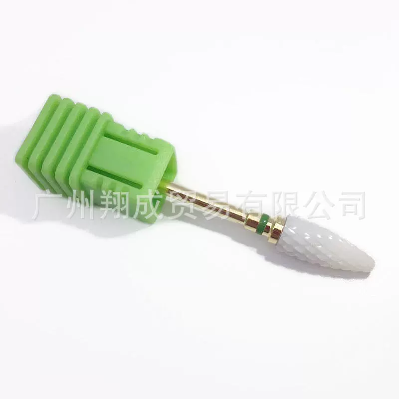 Golden ceramic handle for manicure