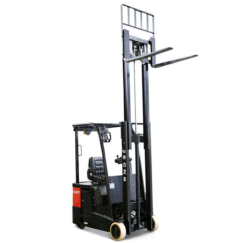 1.0-1.2 Carga y descarga elevadora elevadora de tres puntos de apoyo elevadora elevadora de tres ruedas eléctrica