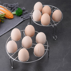 304 Stainless Steel Egg Rack, Steamer for Eggs, Cooking Rack, Pot Mat, Kitchen Gadget, Soup Pot Organizer, Steaming Stand