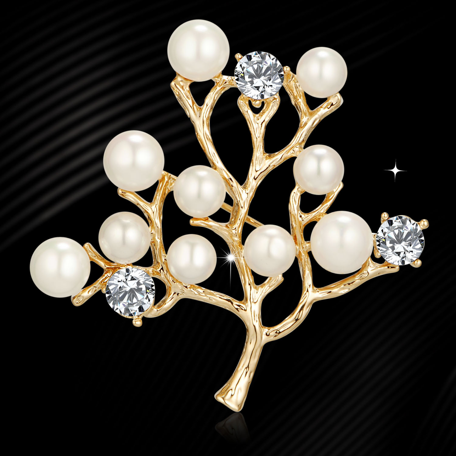 Edle Diamantbrosche Für Damen Elegante Schalbrosche Aus Legierung_voghion.com