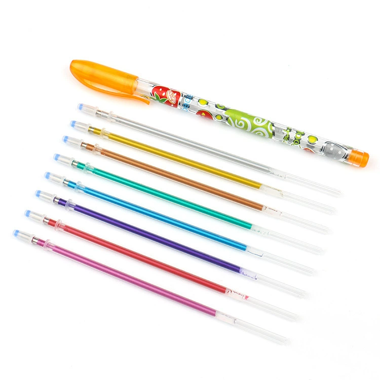 欢成 Flashing metal coloured pencils, set, photoalbum, children's gouache, chalk, 8 colors, handmade, graffiti