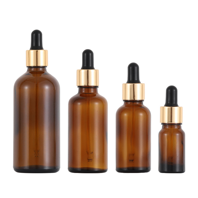 En stock botella de aceite esencial botella de gotero de cabeza de plástico botella de líquido perfume botella cosmética botella de muestra Xuemin material de embalaje