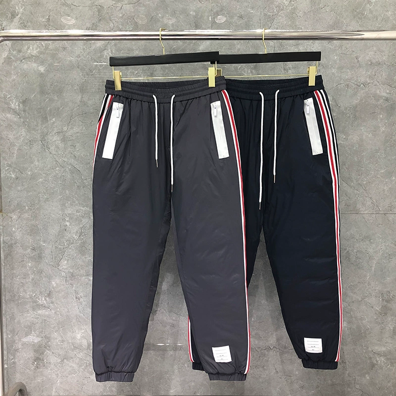 Бренд Dongguan, Прямая поставка с фабрики, осенне-зимние хлопковые брюки, утепленные пуховые корейские брюки, повседневные модные брендовые