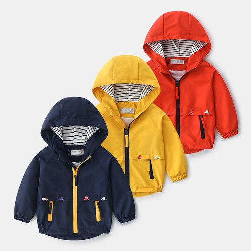 Baby boy jacket spring 20 new baby baby boy windproof jacket children spring storm jacket trendy top