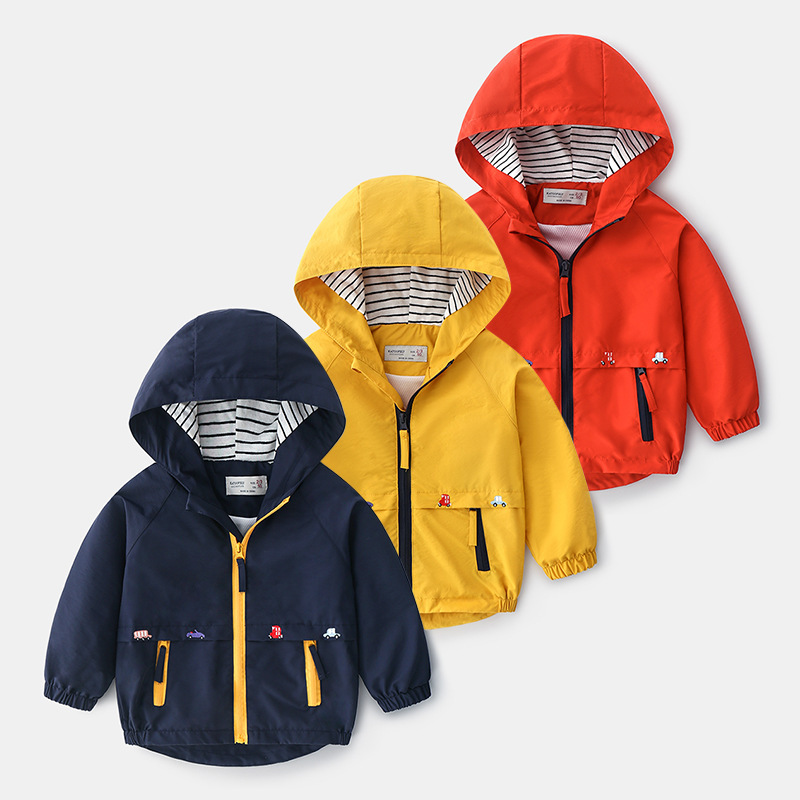 2026 Autumn Boys' Jackets Spring New Arrivals Cartoon Jackets for Toddlers and Young Boys Children's Spring Windbreakers Trendy