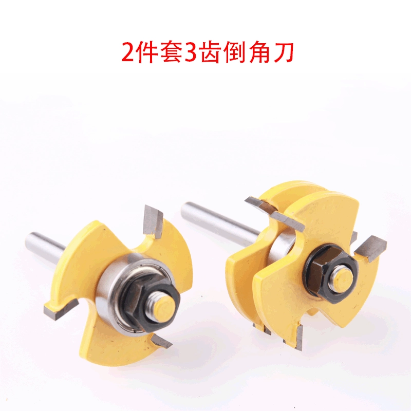 Фреза для снятия фаски из 2 частей Фреза с круглым углом 1/4 рукоятка Деревообрабатывающий фрезерный станок Станок для обрезки фаски режущая головка R Фреза для снятия фаски