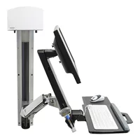 Кронштейн для монитора Ergotron 45-271-026 горизонтальный и вертикальный настенный LCD монитор телескопический консольный кронштейн