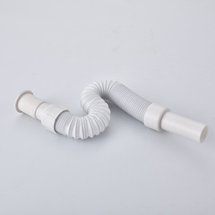 Basin drain squeegee pool drain pipe extension plastic telescopic tube washbasin with steel head rubber drain hose