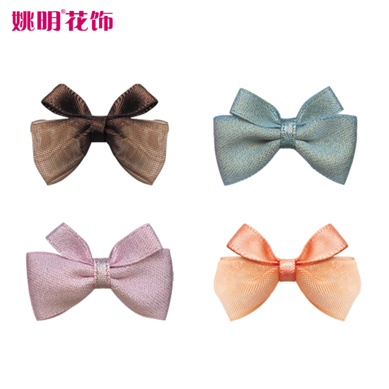 Cinta hecha a mano en forma de mariposa faja nudo plano DIY ropa de la cinta horquilla accesorios de la ropa interior arco decorativo