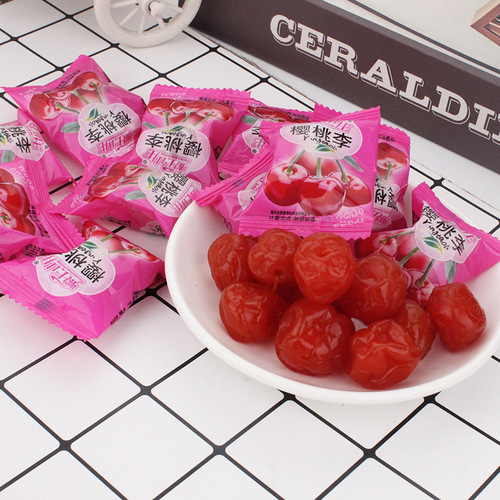 Sweet and sour plum preserves, dried Yili cherries, cherry dried fruit snacks, individually packaged 5 catties cherry plums