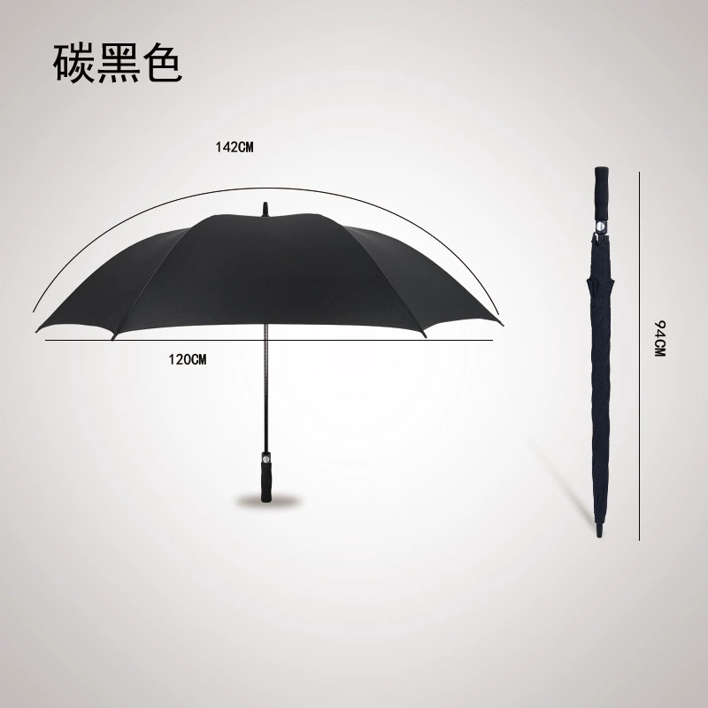 24 Bone straight pole umbrella resistance wind and wind, increase the long -handle umbrella double -man -bending business men and women's anti -strict rainstorm, wholesale