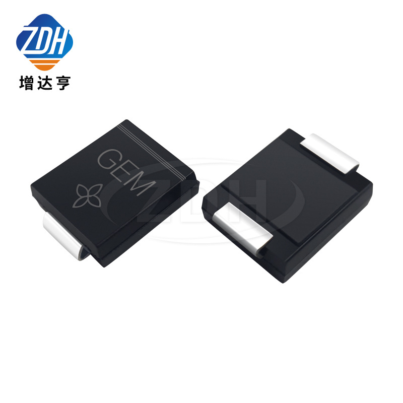 贴片TVS管 SMCJ15A DO-214AB 丝印GEM 15V单向 瞬态抑制二极管