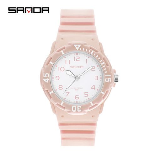 Sanda watch fashion trend outdoor leisure simple temperament personality small fresh female middle school student ins style watch