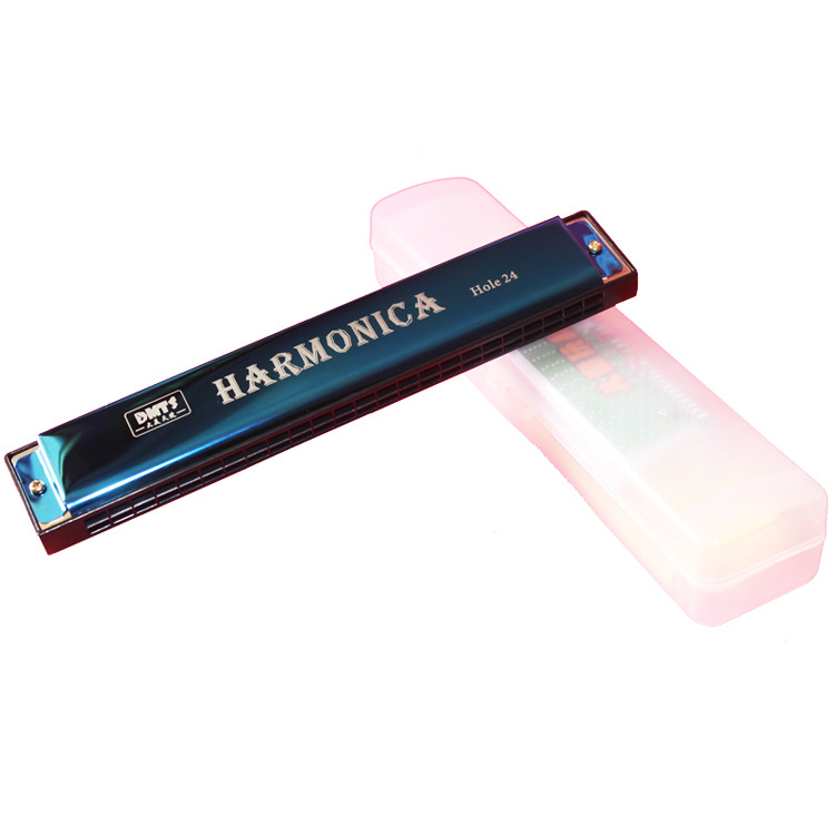 Directo de fábrica de 24 hoyos C armónica de metal de sintonía niños principiante Ilustración instrumento musical juguetes educativos de educación temprana