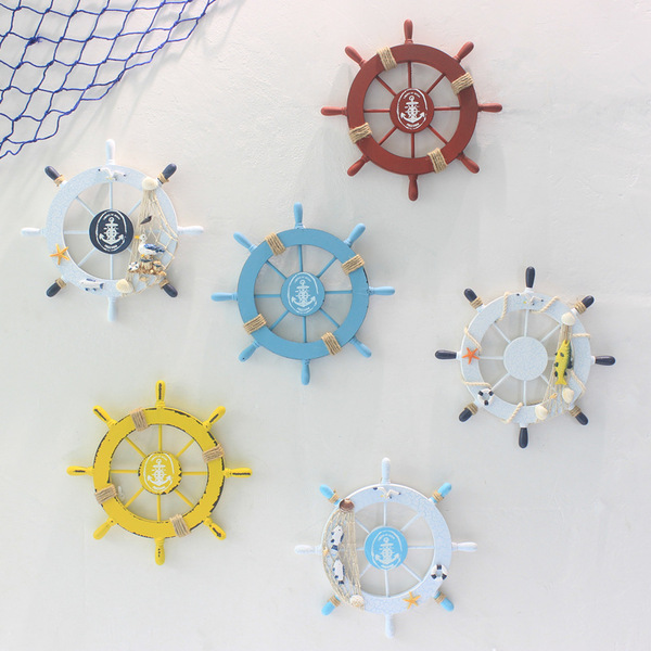 Marine style wall hanging mini small helmsman decorative ornaments…