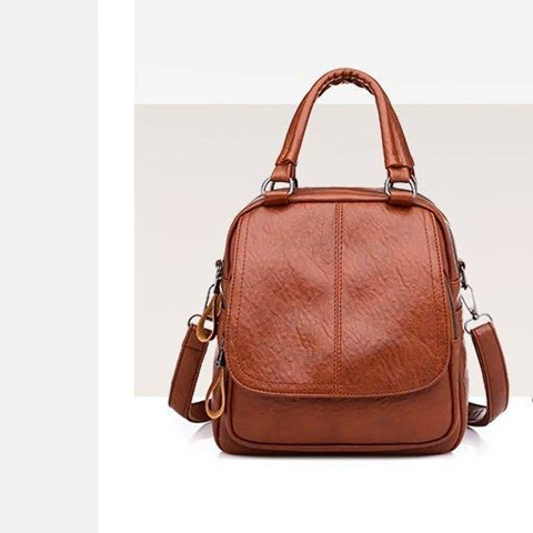 Женская функциональная сумка 3‑в‑1, handbag/плечевая/рюкзак, кожзам, 0.5 кг