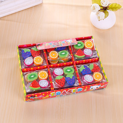 Creative fruit eraser cartoon cute student eraser small gift stationery wholesale